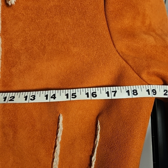 Telluride Clothing Co Faux Suede Sherpa Coat – Y2K Boho Retro Women’s Medium - Picture 11 of 12